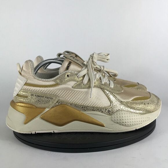 Puma RS-X Winter Glimmer Gold Running Shoes 372761-01 Women’s Size 11 - Picture 4 of 12